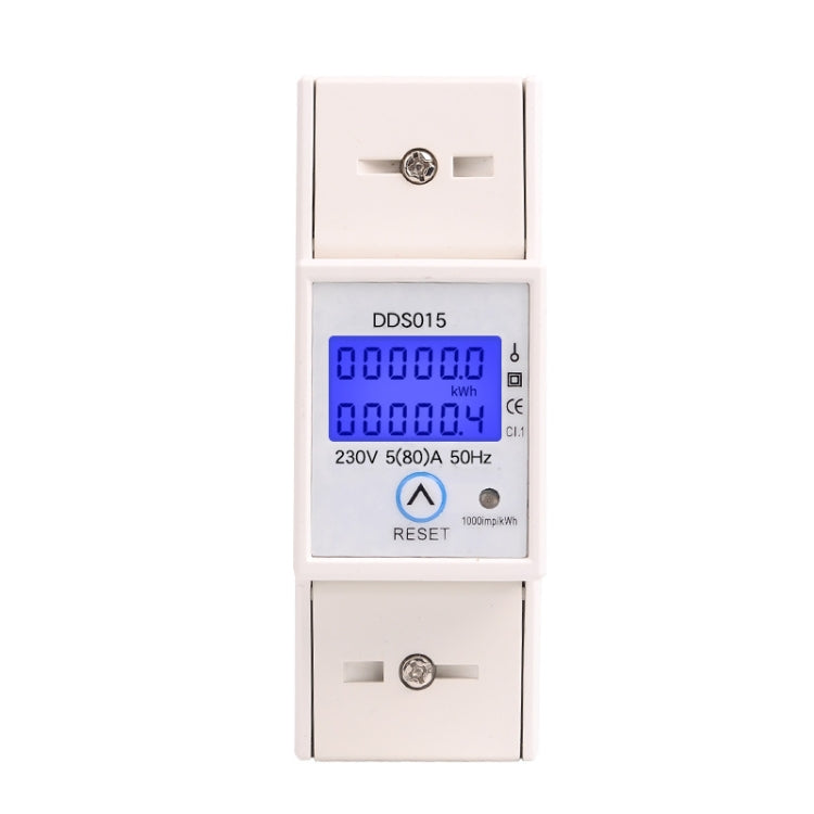 SINOTIMER DDS015 Display retroilluminato Contatore di energia su rotaia domestica monofase 5-80A 230V, DDS015 SINOTIMER DDS015 Display retroilluminato Contatore di energia su rotaia domestica monofase 5-80A 230V, DDS015